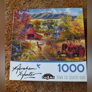 Abraham Hunter 1000-Piece Puzzle - Down the Country Road (Multicolor)